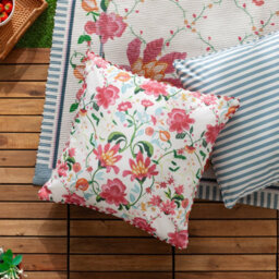 Wylder Claudia Floral Outdoor Cushion, Red, 45 X 45Cm - thumbnail 7