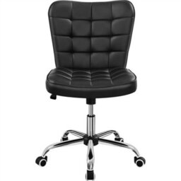 Yaheetech Modern Desk Chair With Adjustable Seat Height - Black - thumbnail 2