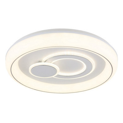 Luminosa Lighting Luminosa Ruiz Integrated Led Semi Flush Ceiling Light White Matt 2X Led 2700-6000K - image 1