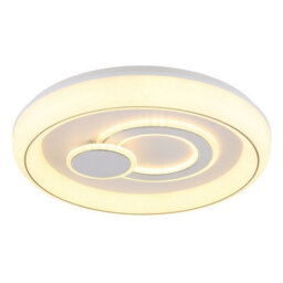 Luminosa Lighting Luminosa Ruiz Integrated Led Semi Flush Ceiling Light White Matt 2X Led 2700-6000K - thumbnail 4