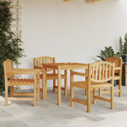 Berkfield Garden Chairs 4 Pcs 58X59X88 Cm Solid Wood Teak