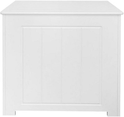 Spot On Dealz Bathroom Storage Unit Slimline Toilet Cabinet Laundry Tidy Box Wooden White - image 1