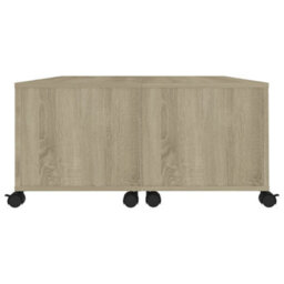 Berkfield Durable Coffee Table Sonoma Oak 75X75X38 Cm Engineered Wood - thumbnail 6