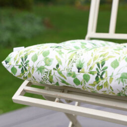 Dibor Set Of 4 Green Leaf Print Indoor Outdoor Style Dining Chair Seat Pad Cushions (L)40Cm X (W)40Cm - thumbnail 3