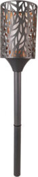 Netagon Luxform Lighting Battery Powered Charcoal Grey Metal Cylinder Flame Candle Torch With Remote Control And Timer - thumbnail 1