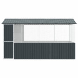 Walplus Anthracite Bird Cage - Large Outdoor Aviary With Galvanised Steel - thumbnail 6