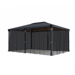 Canopia By Palram Grey Gazebo Netting (L)2.17M (W)4.65M For Martinique 5000 & Milano 4300 - thumbnail 1
