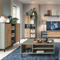 Furniture To Go Darwin Sideboard 2 Door In Green/oak - thumbnail 4