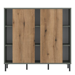 Furniture To Go Darwin Sideboard 2 Door In Green/oak - thumbnail 2
