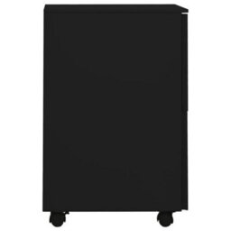 Berkfield Mobile File Cabinet Black 39X45X67 Cm Steel - thumbnail 3