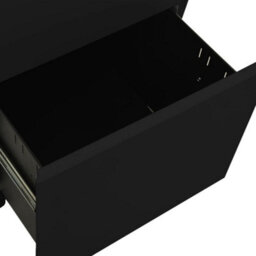 Berkfield Mobile File Cabinet Black 39X45X67 Cm Steel - thumbnail 7