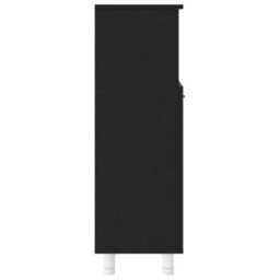 Vidaxl Bathroom Cabinet Black 30X30X95 Cm Engineered Wood Bathroom Cabinets - thumbnail 6