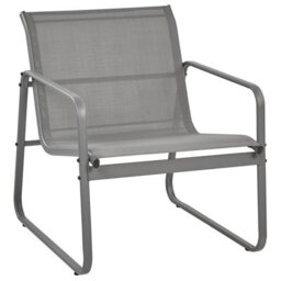 Wyld And Coco Brandlux Grey Industrial 4-Seater Garden Sofa Set With Tempered Glass Table - thumbnail 4