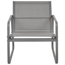 Wyld And Coco Brandlux Grey Industrial 4-Seater Garden Sofa Set With Tempered Glass Table - thumbnail 5