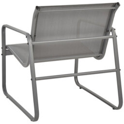 Wyld And Coco Brandlux Grey Industrial 4-Seater Garden Sofa Set With Tempered Glass Table - thumbnail 6