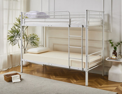 Newby Industrial Metal Bunk Bed White - image 1