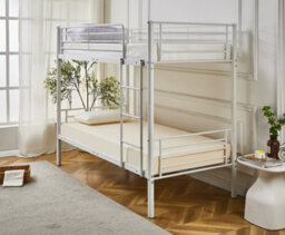 Newby Industrial Metal Bunk Bed White - thumbnail 3