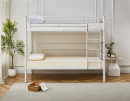 Newby Industrial Metal Bunk Bed White - thumbnail 2