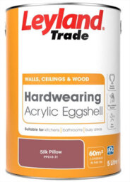 Leyland Trade Hardwearing Acrylic Eggshell Emulsion Paint Silk Pillow (Ppg18-31) 5L - thumbnail 2