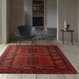 Mastercraft Kashqai 4346 300 Red Rug-135Cm X 200Cm - thumbnail 1