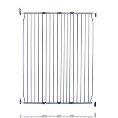 Safetots Extra Tall Screw Fit Metal Baby Gate, Grey, 110Cm - 120Cm - image 1
