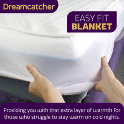 Dreamcatcher Single Electric Blanket Heated Fully Fitted Underblanket 193 X 91Cm 3 Heat Settings, Machine Washable - thumbnail 3