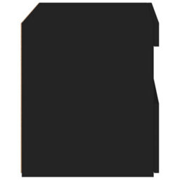 Berkfield Bedside Cabinet With Led Lights Black 50X40X45 Cm - thumbnail 9