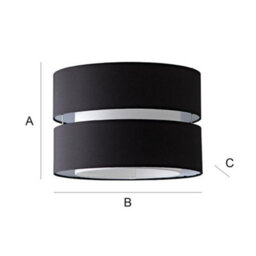 Valuelights Sophia Large Black 2 Tier Ceiling Light Shade And Bulb (D)35Cm - thumbnail 9