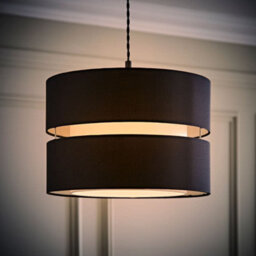 Valuelights Sophia Large Black 2 Tier Ceiling Light Shade And Bulb (D)35Cm - thumbnail 3