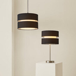 Valuelights Sophia Large Black 2 Tier Ceiling Light Shade And Bulb (D)35Cm - thumbnail 7