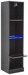 Gfw Galicia Tall Shelf Unit With Led Black - thumbnail 8