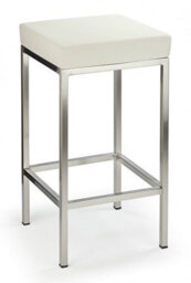 Fernow Briushed Satin Frame Stool Fixed Height 4 Colours