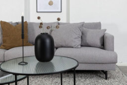 Sofia Sofa , Black / Grey Fabric - thumbnail 4