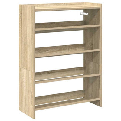 Berkfield Elegant Shoe Rack Sonoma Oak 80X25X61.5 Cm Engineered Wood - image 1