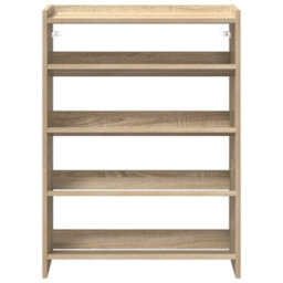 Berkfield Elegant Shoe Rack Sonoma Oak 80X25X61.5 Cm Engineered Wood - thumbnail 4