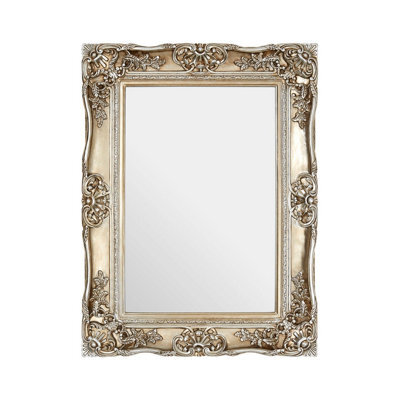 Orsina Ornate Metallic Foliage Wall Mirror,neoclassical Rectangular Wall Mirror,champagne Gold Antique Mirror - image 1