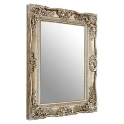 Orsina Ornate Metallic Foliage Wall Mirror,neoclassical Rectangular Wall Mirror,champagne Gold Antique Mirror - thumbnail 2