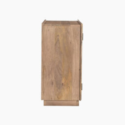 Furniturebox Uk Rainier Square Walnut Wood 2 Door Decorative Sideboard - thumbnail 5