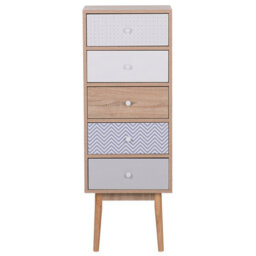 Beliani 5 Drawer Chest Foley Multicolour - thumbnail 5