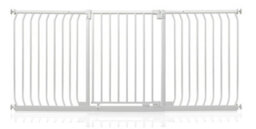 Safetots Elite Pressure Safety Gate, 197Cm - 206Cm, Matt White, Pressure Fit Stair Gate - thumbnail 1