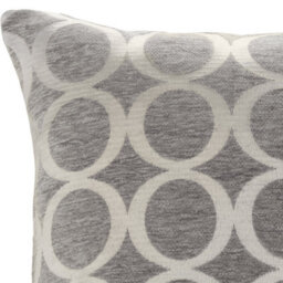 Luxury Living Oh Geometric Chenille Cushion Silver - thumbnail 2