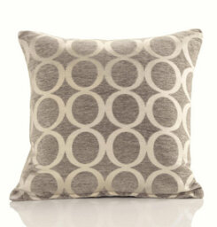 Luxury Living Oh Geometric Chenille Cushion Silver - thumbnail 1