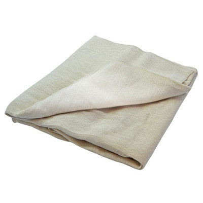 Faithfull Cotton Twill Polythene Backed Dust Sheet 3.6 X 2.8M Multi Colour (3.6 X 2.8M (12Ft X 9Ft) Approx) - image 1