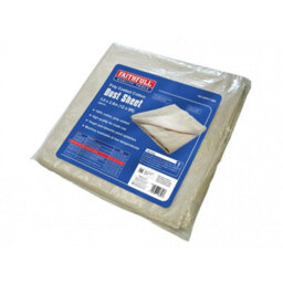 Faithfull Cotton Twill Polythene Backed Dust Sheet 3.6 X 2.8M Multi Colour (3.6 X 2.8M (12Ft X 9Ft) Approx) - thumbnail 2