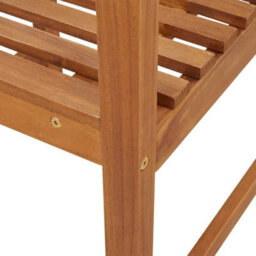 Walplus Garden Chair 2 Pcs Brown 50 X 50 X 91Cm Solid Acacia Wood - thumbnail 8
