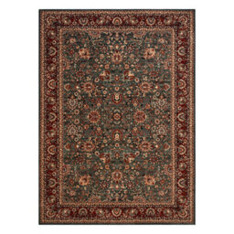 RugsX Wool Carpet Kashqai 4362 400 Ornament Green / Claret  160X240 Cm - thumbnail 2