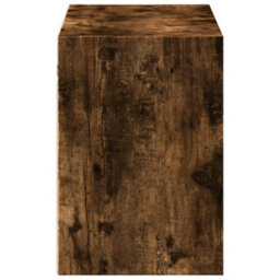 Berkfield Durable Tv Wall Cabinet With Led Lights Smoked Oak 100X31X45 Cm - thumbnail 7