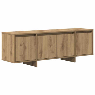 Berkfield Sturdy Tv Cabinet Artisan Oak 120X30X40.5 Cm Engineered Wood - image 1