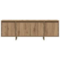 Berkfield Sturdy Tv Cabinet Artisan Oak 120X30X40.5 Cm Engineered Wood - thumbnail 5