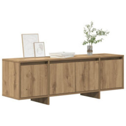 Berkfield Sturdy Tv Cabinet Artisan Oak 120X30X40.5 Cm Engineered Wood - thumbnail 3